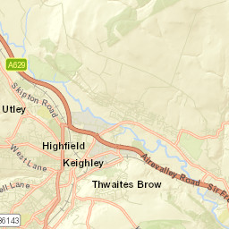 12-14 Halifax Road, Bradford, Keighley, West Yorkshire Street Map