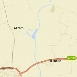 Tickton Street Map