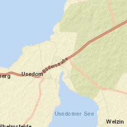 Usedom Street Map