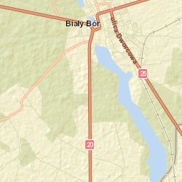Biały Bór Street Map