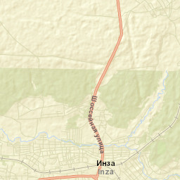 Inza Street Map