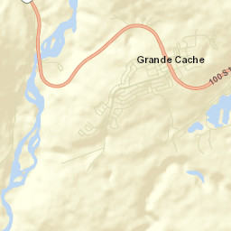 Grande Cache Street Map