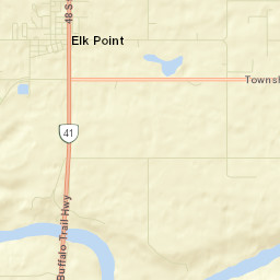 Elk Point Street Map
