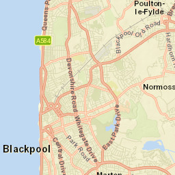 Blackpool Old Rd, Poulton-le-Fylde, Lancashire FY6, UK Street Map