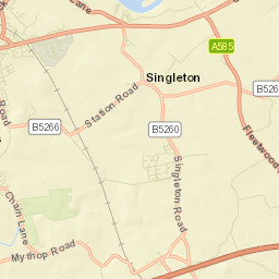 Poulton-le-Fylde Street Map