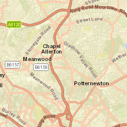 Leeds, uk Street Map