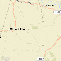 Church Fenton Street Map
