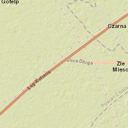 Czarna Woda Street Map