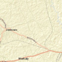 Jonkowo Street Map