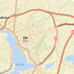 Ełk Street Map