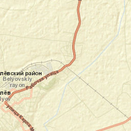 Belëv Street Map