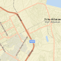 Ust’-Abakan Street Map