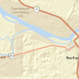 The Pas Street Map