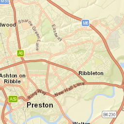 Preston, United Kingdom Street Map