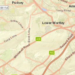 Pudsey Street Map