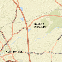 Bokholt-Hanredder Street Map
