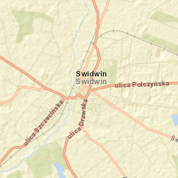 Świdwin Street Map
