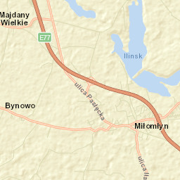 Miłomłyn Street Map