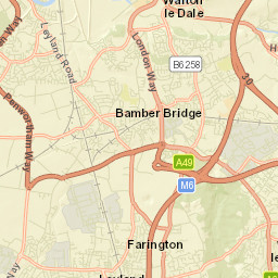 Clayton-le-Woods Street Map