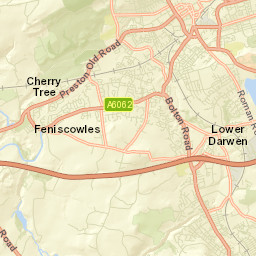 Darwen Street Map