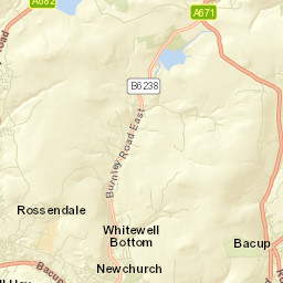 Bacup Street Map