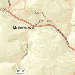 Stubbing Holme Road, Hebden Bridge, West Yorkshire HX7 Street Map