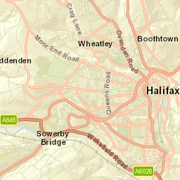 Sowerby Bridge Street Map