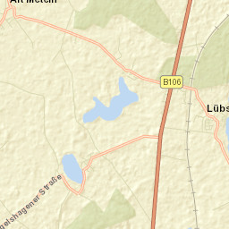 Lübstorf Street Map