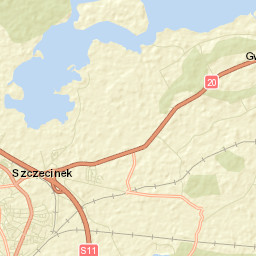 Szczecinek Street Map