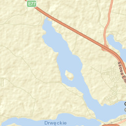 Powiat ostródzki Street Map