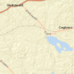 Gietrzwałd Street Map