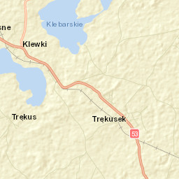 Powiat olsztyński Street Map