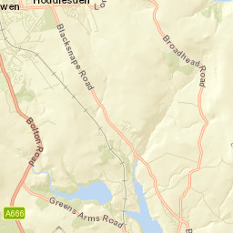 Crow Trees Lane, Bolton, Blackburn with Street Map