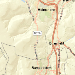 Ramsbottom Street Map