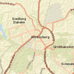 Ahrensburg Street Map