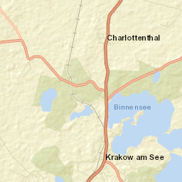 Krakow am See Street Map