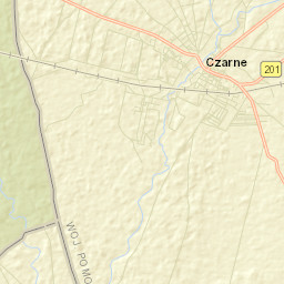 Czarne Street Map