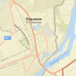 Podsineye Street Map