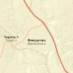 Tyret’ Pervaya Street Map