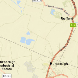 Burscough Street Map