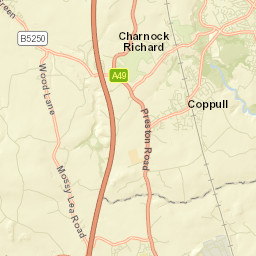 Coppull Street Map