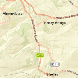 Kirkburton Street Map