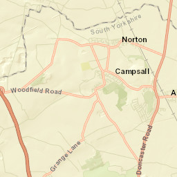 Stubbs Lane, Norton, South Yorkshire DN6 Street Map