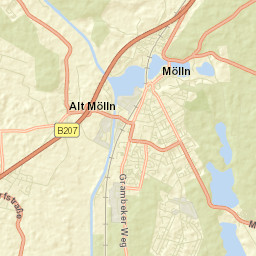 Mölln Street Map