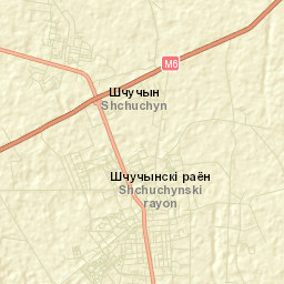 Shchuchyn Street Map