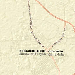 Klimavichy Street Map