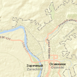 Osinniki Street Map