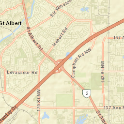 St. Albert Street Map