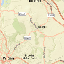 Blackrod Street Map