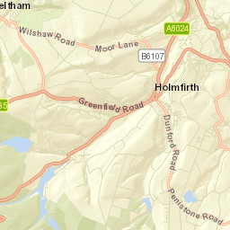 Holmfirth Street Map